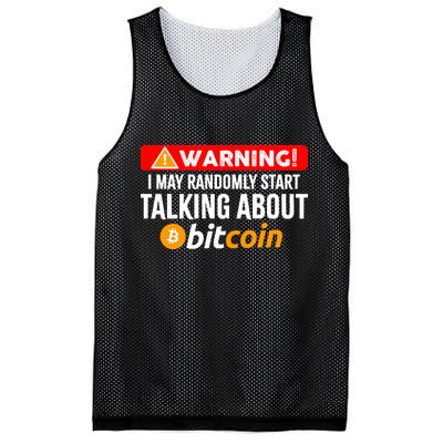 Warning I May Start Talking About Bitcoin Funny Crypto Mesh Reversible Basketball Jersey Tank
