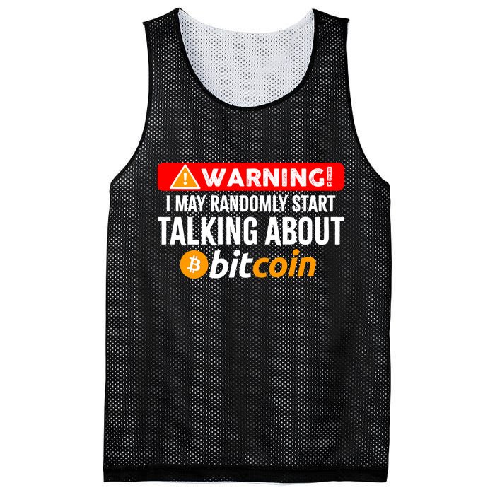 Warning I May Start Talking About Bitcoin Funny Crypto Mesh Reversible Basketball Jersey Tank