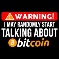 Warning I May Start Talking About Bitcoin Funny Crypto Mousepad