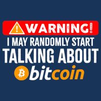 Warning I May Start Talking About Bitcoin Funny Crypto Infant Baby Jersey Bodysuit
