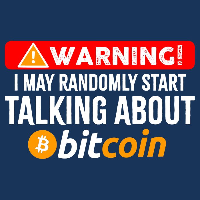 Warning I May Start Talking About Bitcoin Funny Crypto Infant Baby Jersey Bodysuit