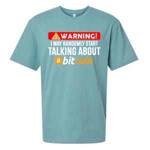 Warning I May Start Talking About Bitcoin Funny Crypto Sueded Cloud Jersey T-Shirt