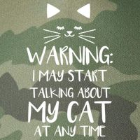 Warning I May Start Talking About My Cat Legacy Tie Dye Trucker Hat