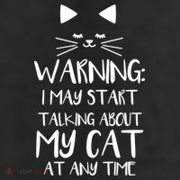 Warning I May Start Talking About My Cat Adult Drive Performance Visor