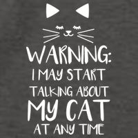 Warning I May Start Talking About My Cat Vector Backpack