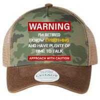 Warning Im Retired Approach With Caution Legacy Tie Dye Trucker Hat