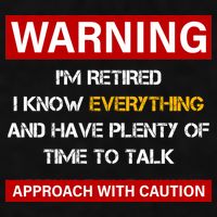 Warning Im Retired Approach With Caution Ladies PosiCharge Tri-Blend Wicking Tank