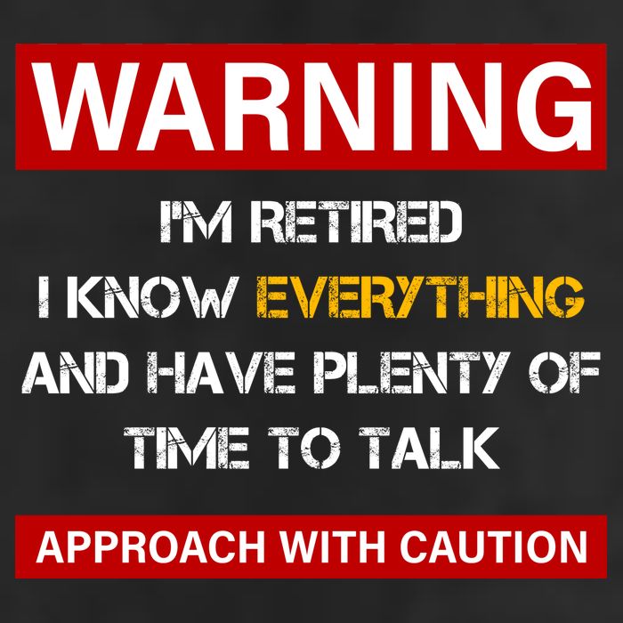 Warning Im Retired Approach With Caution Crop Fleece Hoodie