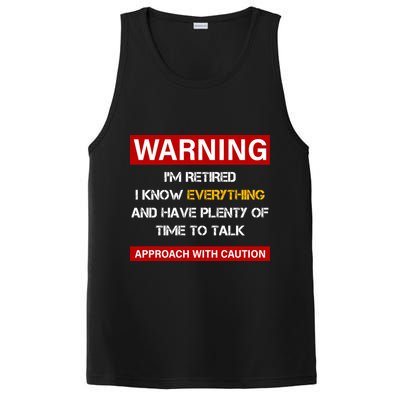 Warning Im Retired Approach With Caution PosiCharge Competitor Tank