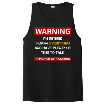 Warning Im Retired Approach With Caution PosiCharge Competitor Tank