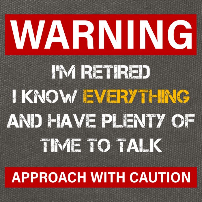 Warning Im Retired Approach With Caution Cotton Canvas Backpack