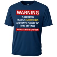 Warning Im Retired Approach With Caution Performance Shirt