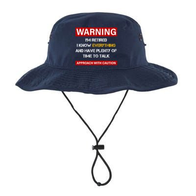 Warning Im Retired Approach With Caution Legacy Cool Fit Booney Bucket Hat