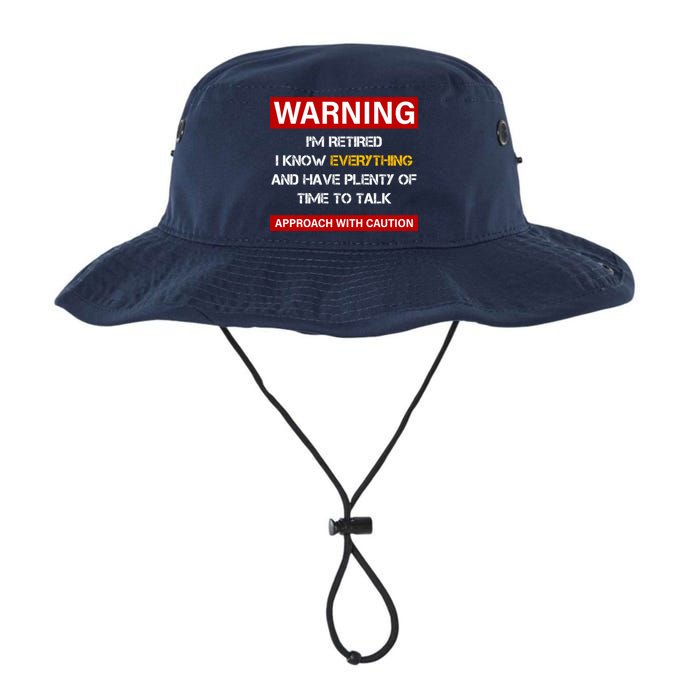 Warning Im Retired Approach With Caution Bucket Hat