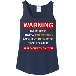 Warning Im Retired Approach With Caution Ladies Essential Tank