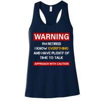 Warning Im Retired Approach With Caution Womens Tank Top