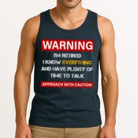 Warning Im Retired Approach With Caution Tank Top