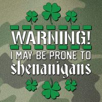 Warning! May Be Prone to Shenanigans Irish Clovers Legacy Tie Dye Trucker Hat