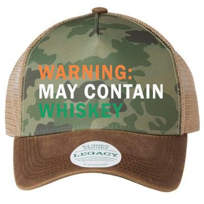 Warning May Contain Whiskey Legacy Tie Dye Trucker Hat