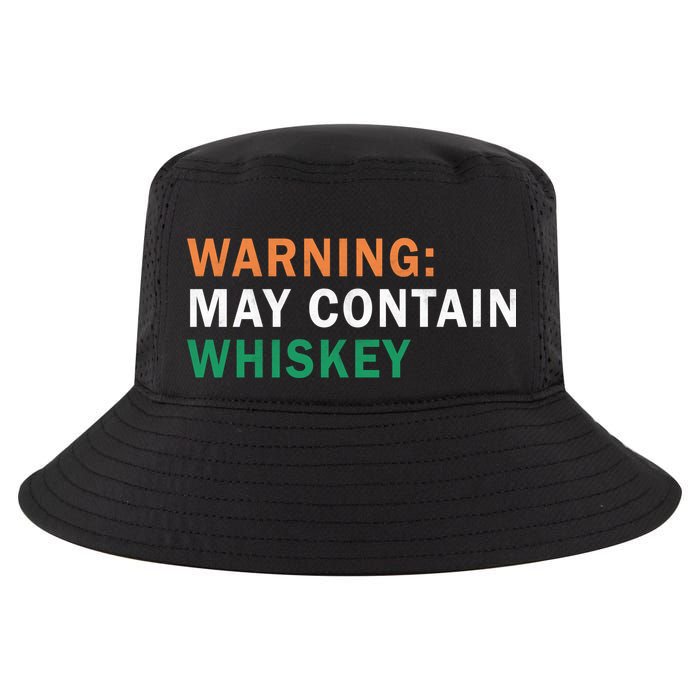 Warning May Contain Whiskey Cool Comfort Performance Bucket Hat