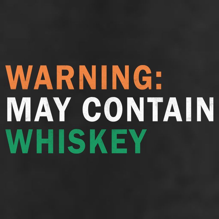 Warning May Contain Whiskey 7 Panel Mesh Trucker Snapback Hat