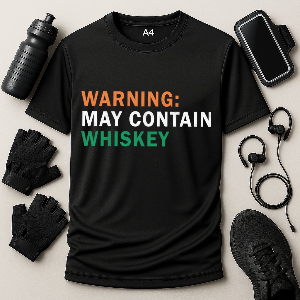 Warning May Contain Whiskey Performance Shirt