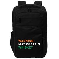 Warning May Contain Whiskey Impact Tech Backpack
