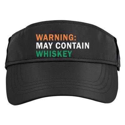 Warning May Contain Whiskey Adult Drive Performance Visor