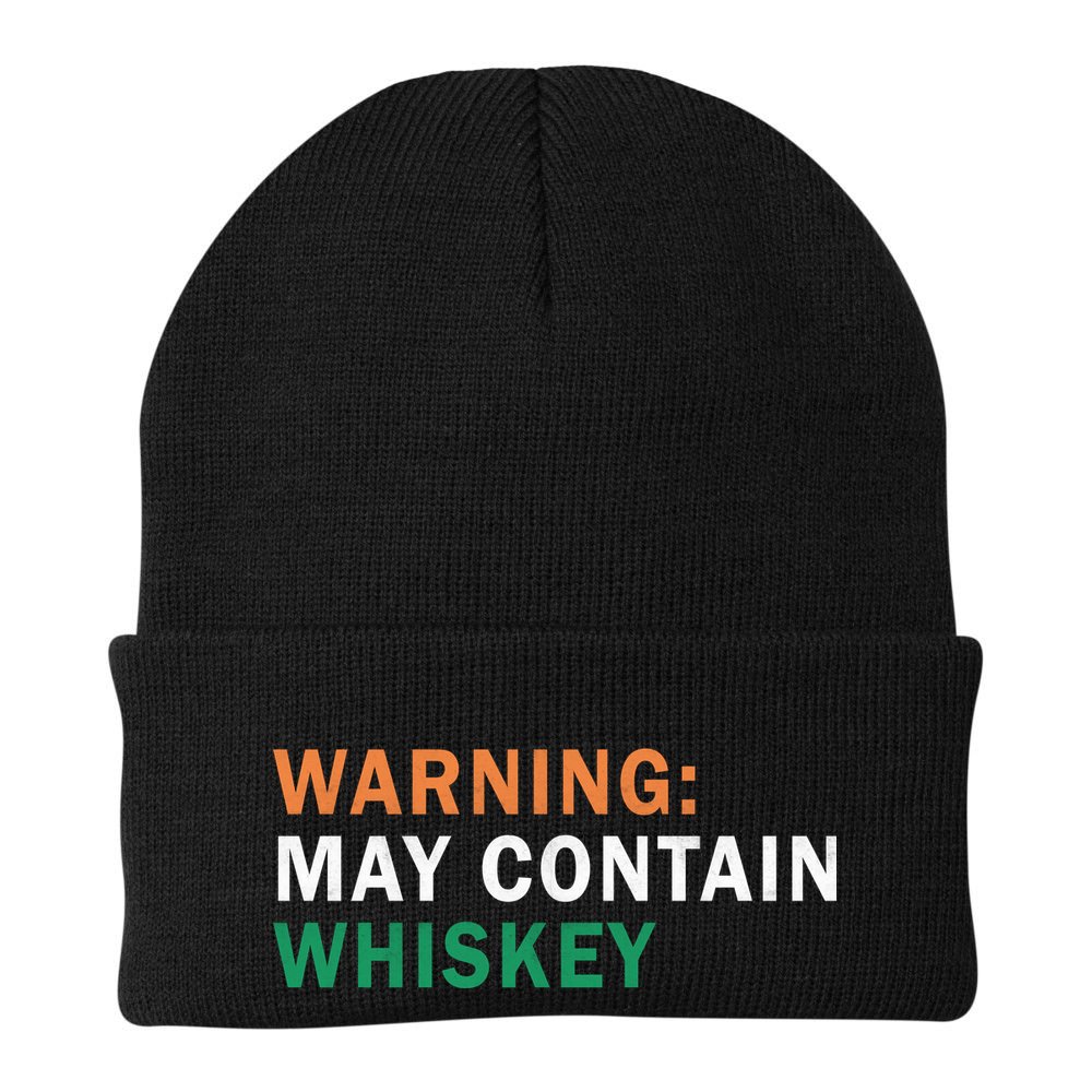Warning May Contain Whiskey Beanie