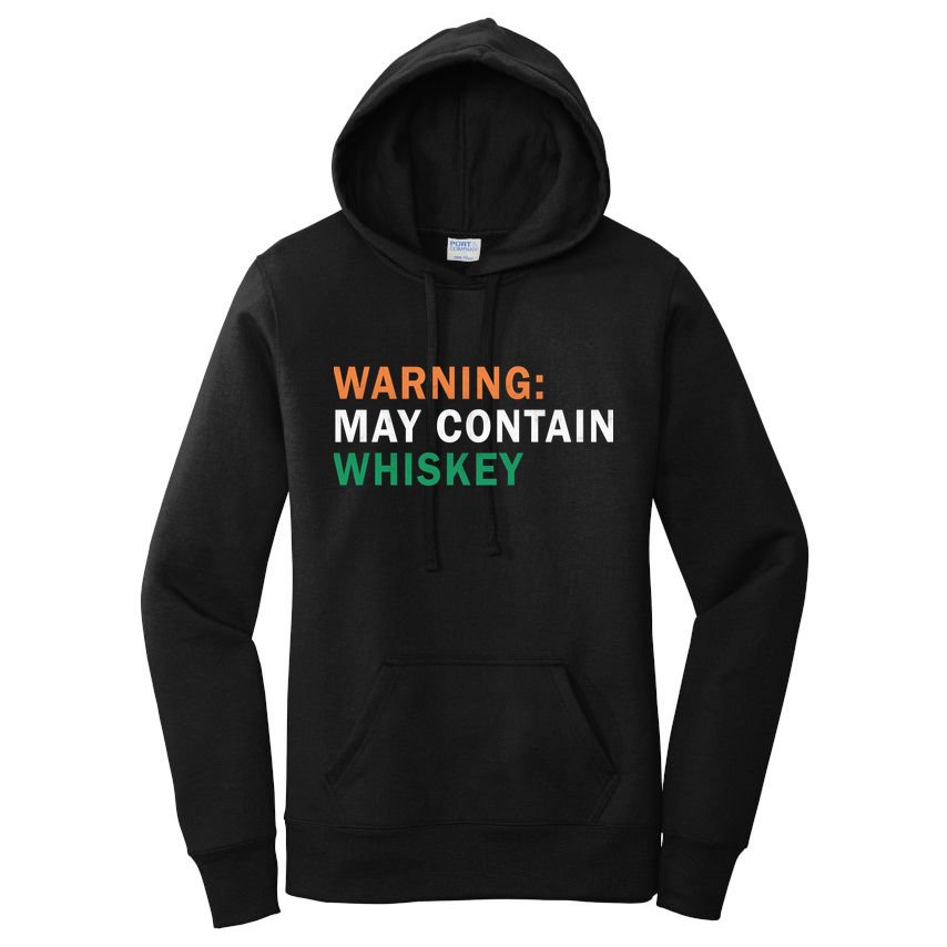 Warning May Contain Whiskey Women's Pullover Hoodie
