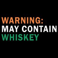 Warning May Contain Whiskey Wool Snapback Cap