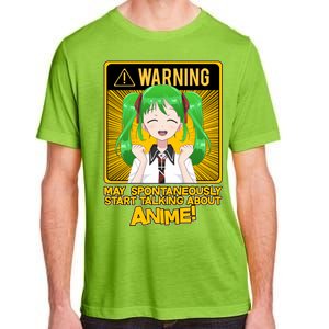 Warning May Spontaneously Start Talking About Anime Adult ChromaSoft Performance T-Shirt