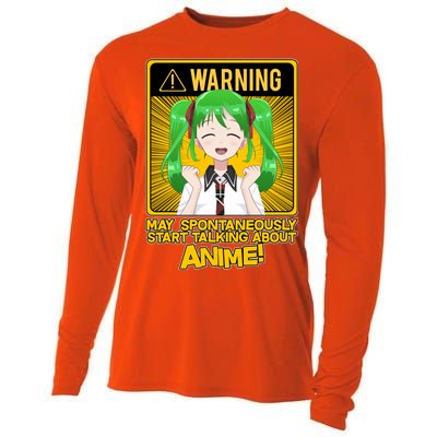 Warning May Spontaneously Start Talking About Anime Cooling Performance Long Sleeve Crew