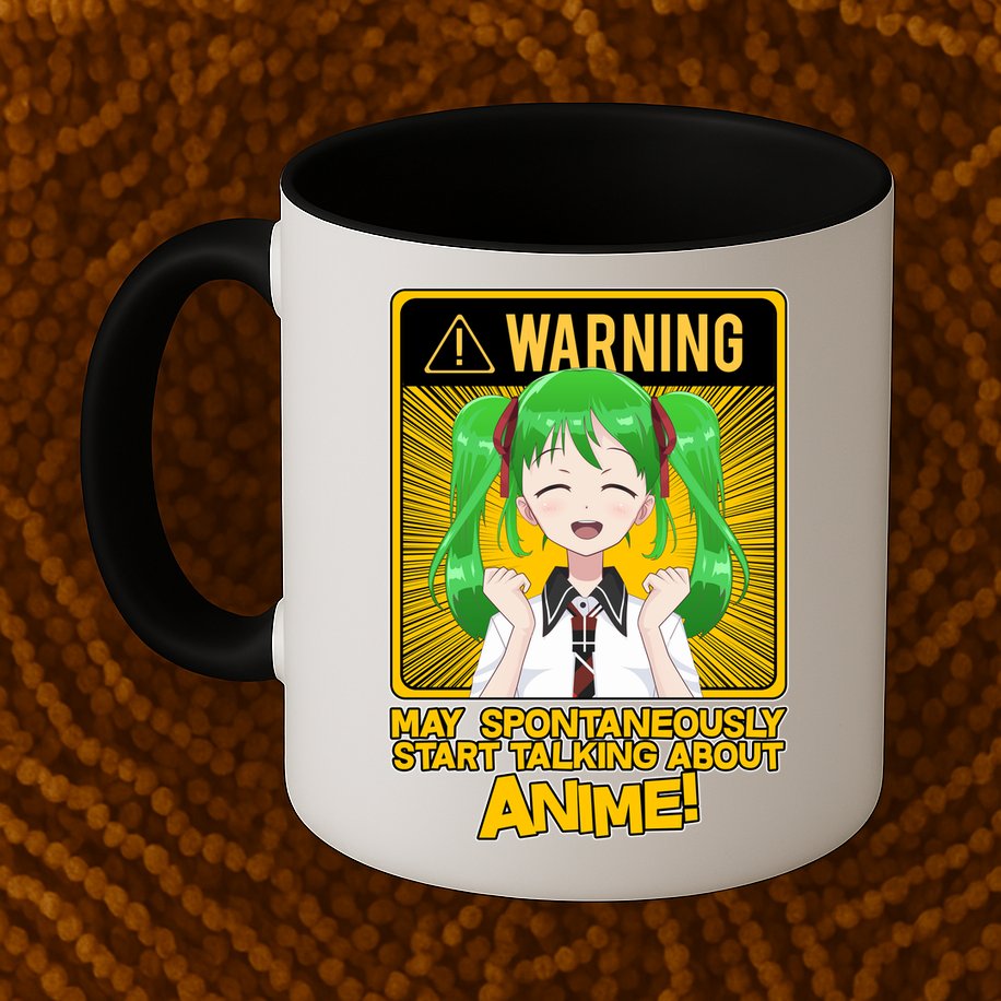 Warning May Spontaneously Start Talking About Anime Mug