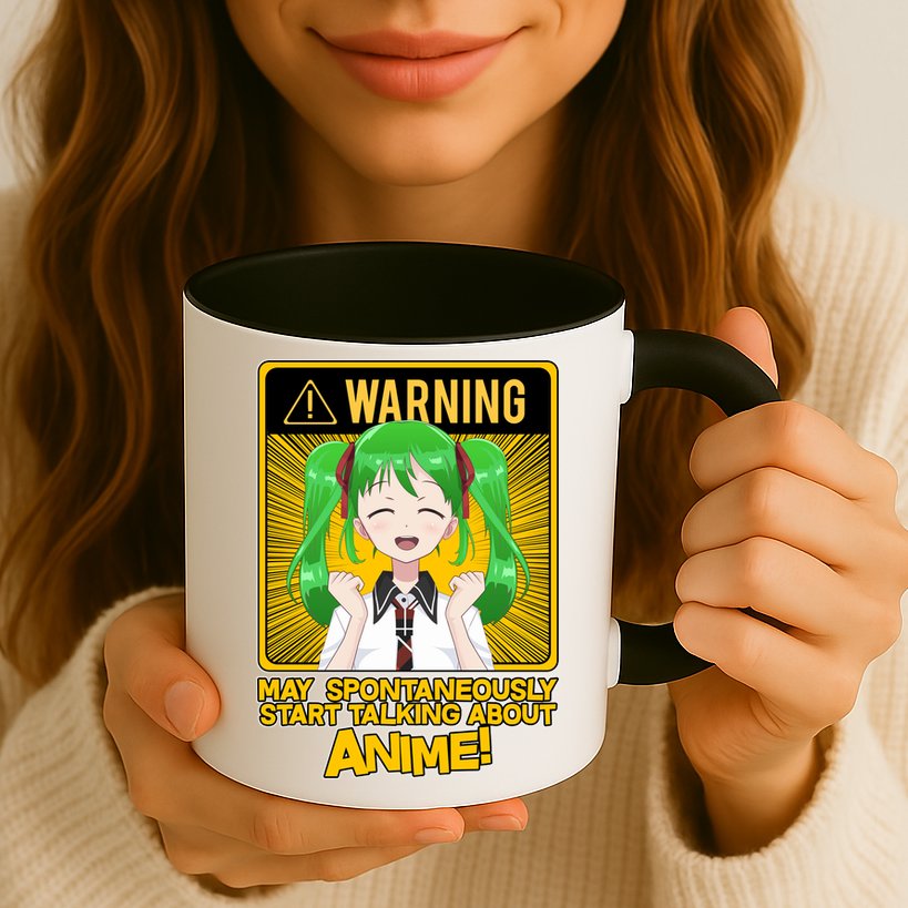 Warning May Spontaneously Start Talking About Anime Mug