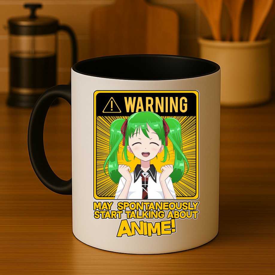 Warning May Spontaneously Start Talking About Anime Mug