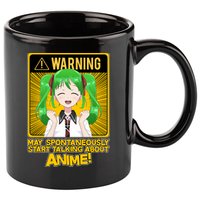 Warning May Spontaneously Start Talking About Anime 11oz C Handle Ceramic Mug