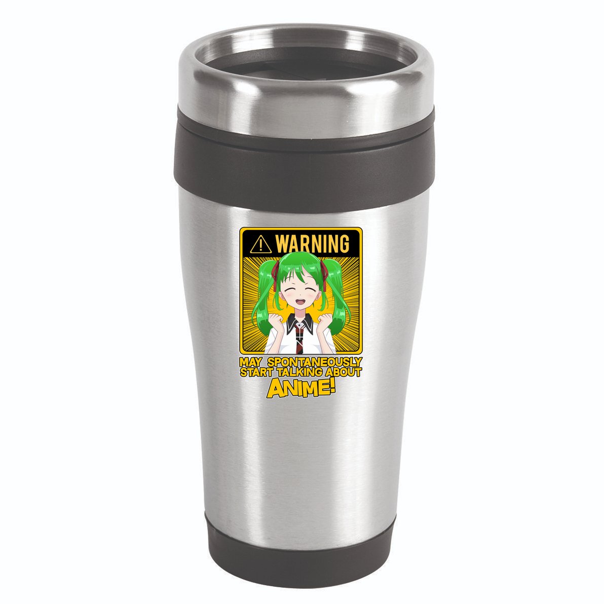 Warning May Spontaneously Start Talking About Anime 16oz Travel Tumbler