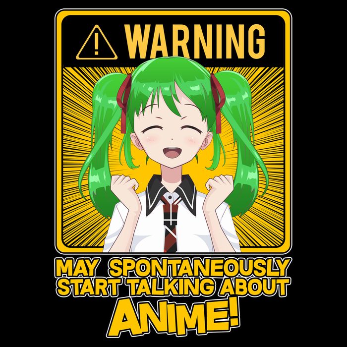Warning May Spontaneously Start Talking About Anime Women's Crop Top Tee