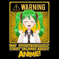 Warning May Spontaneously Start Talking About Anime Cropped Pullover Crew
