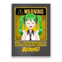 Warning May Spontaneously Start Talking About Anime Poster