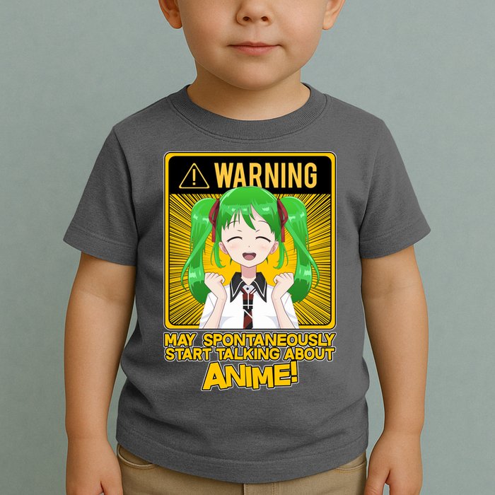 Warning May Spontaneously Start Talking About Anime Toddler T-Shirt