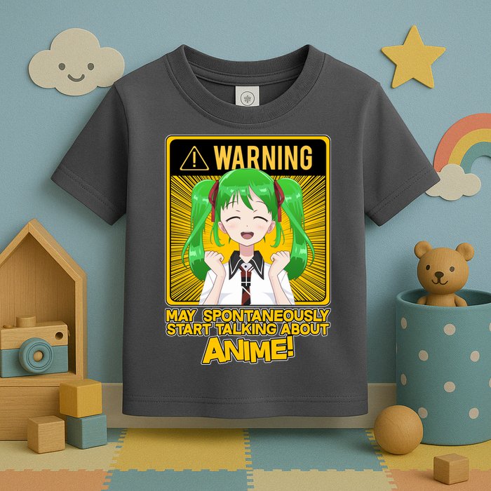 Warning May Spontaneously Start Talking About Anime Toddler T-Shirt