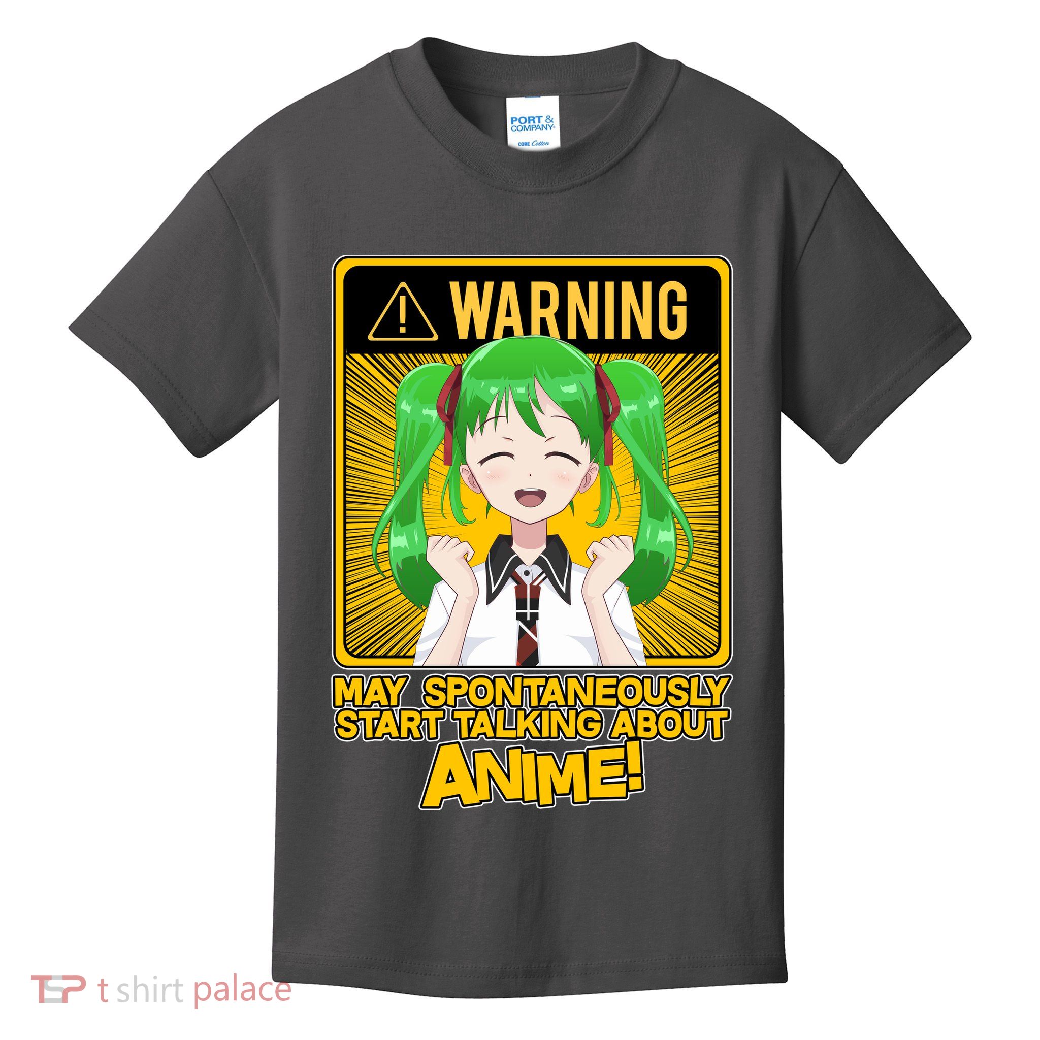 Warning May Spontaneously Start Talking About Anime Kids T-Shirt
