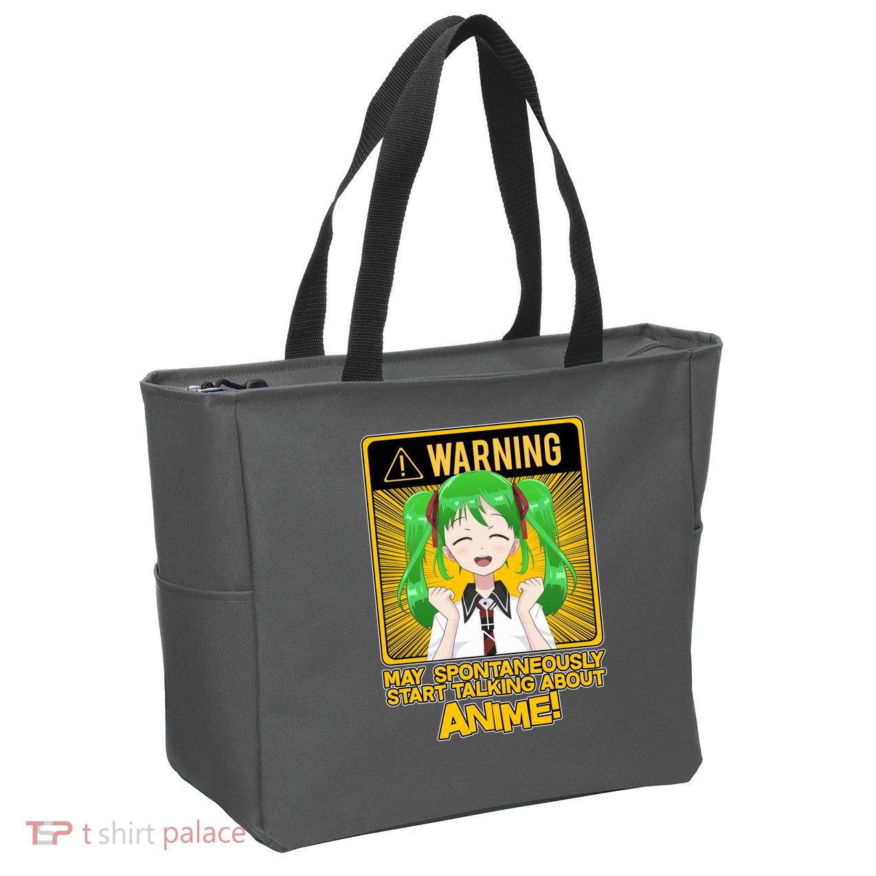 Warning May Spontaneously Start Talking About Anime Zip Tote Bag