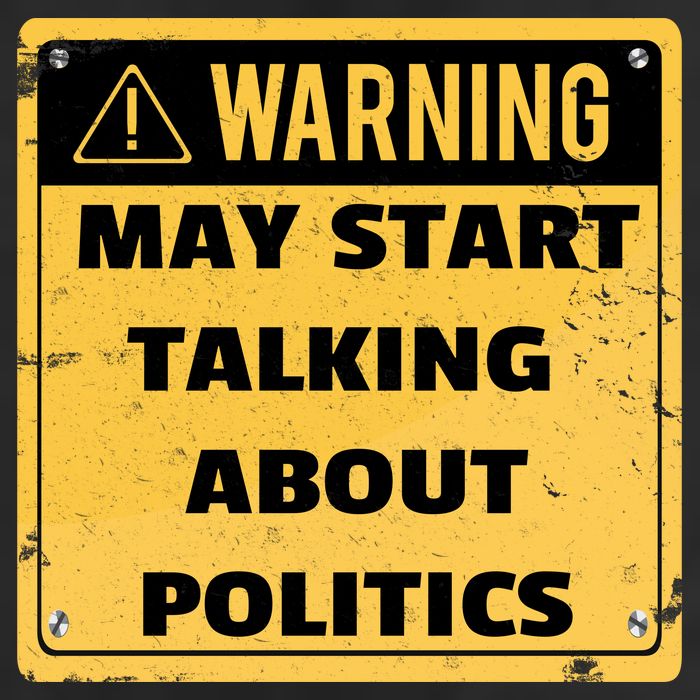 Warning May Start Talking About Politics 11oz C Handle Ceramic Mug