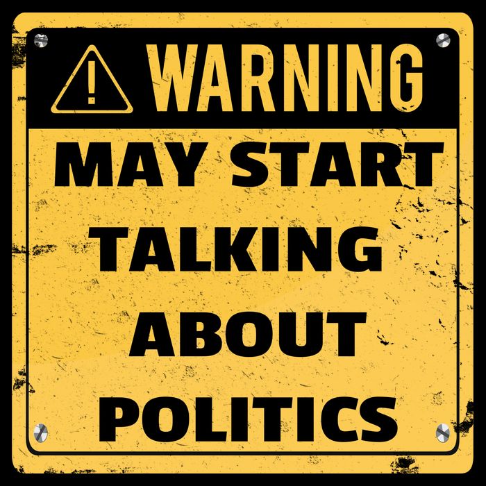 Warning May Start Talking About Politics Ladies Long Sleeve Shirt