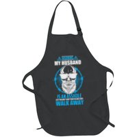 Warning My Husband Is An Asshole Walk Away Apron