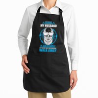 Warning My Husband Is An Asshole Walk Away Apron