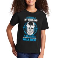 Warning My Husband Is An Asshole Walk Away Kids T-Shirt